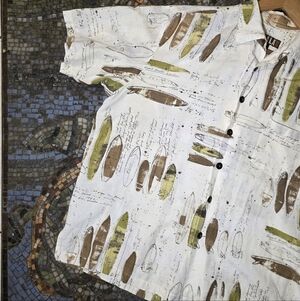 Kahala Hawaiian Shirt Surfboard Engineer Print - Made In Hawaii Kahala 1936